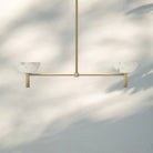 Modern Kitchen Island Pendant Light with Alabaster Shades, Linear Real Alabaster Pendant Lamp-Chandelier-Blushlighting