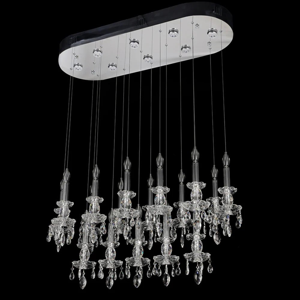 Modern Linear Crystal Lighting - Blushlighting