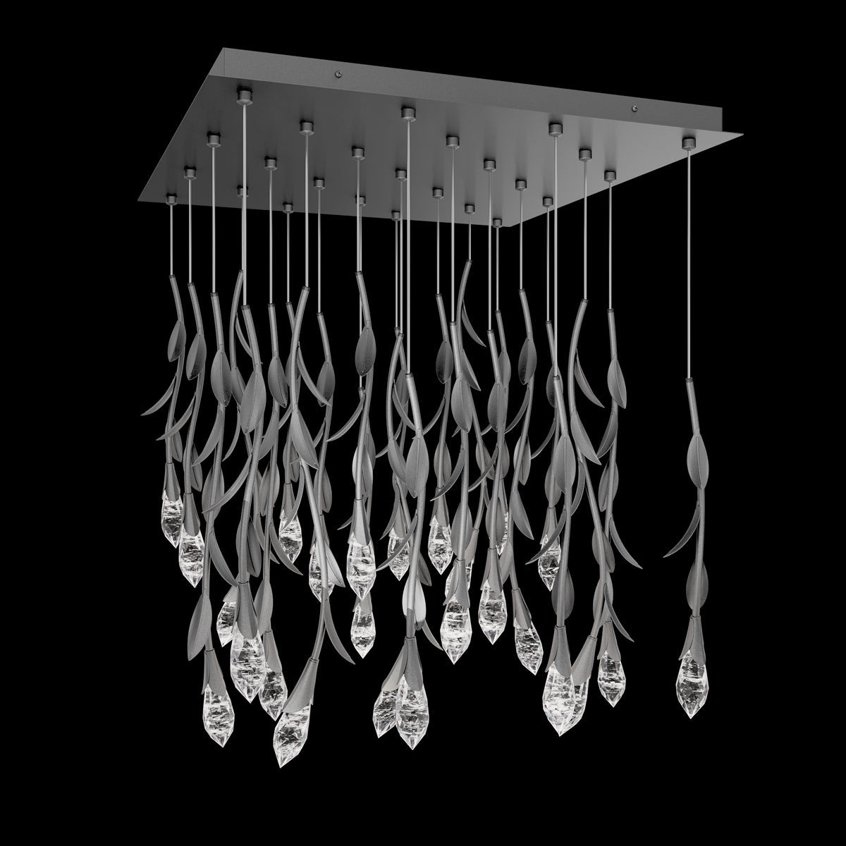 Modern Luxury Floating Branches Floral Crystal Chandelier - 13 Lights/L20"*W20"*H118.1"GoldWarm LightBlushlighting