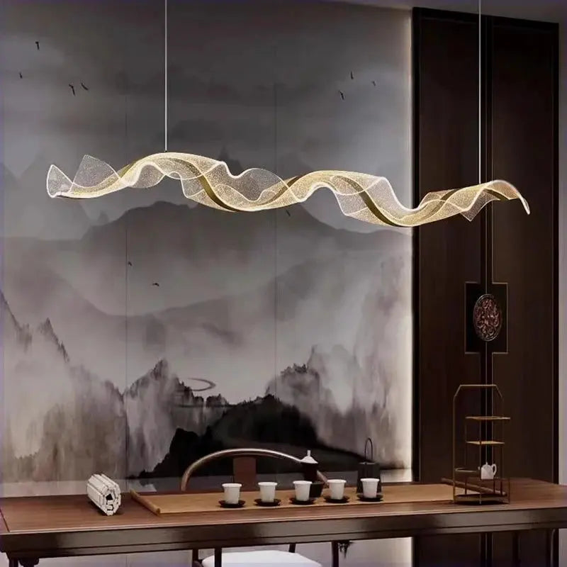 Modern Ocean Wave Pendant Chandelier for Kitchen Seus Lighting