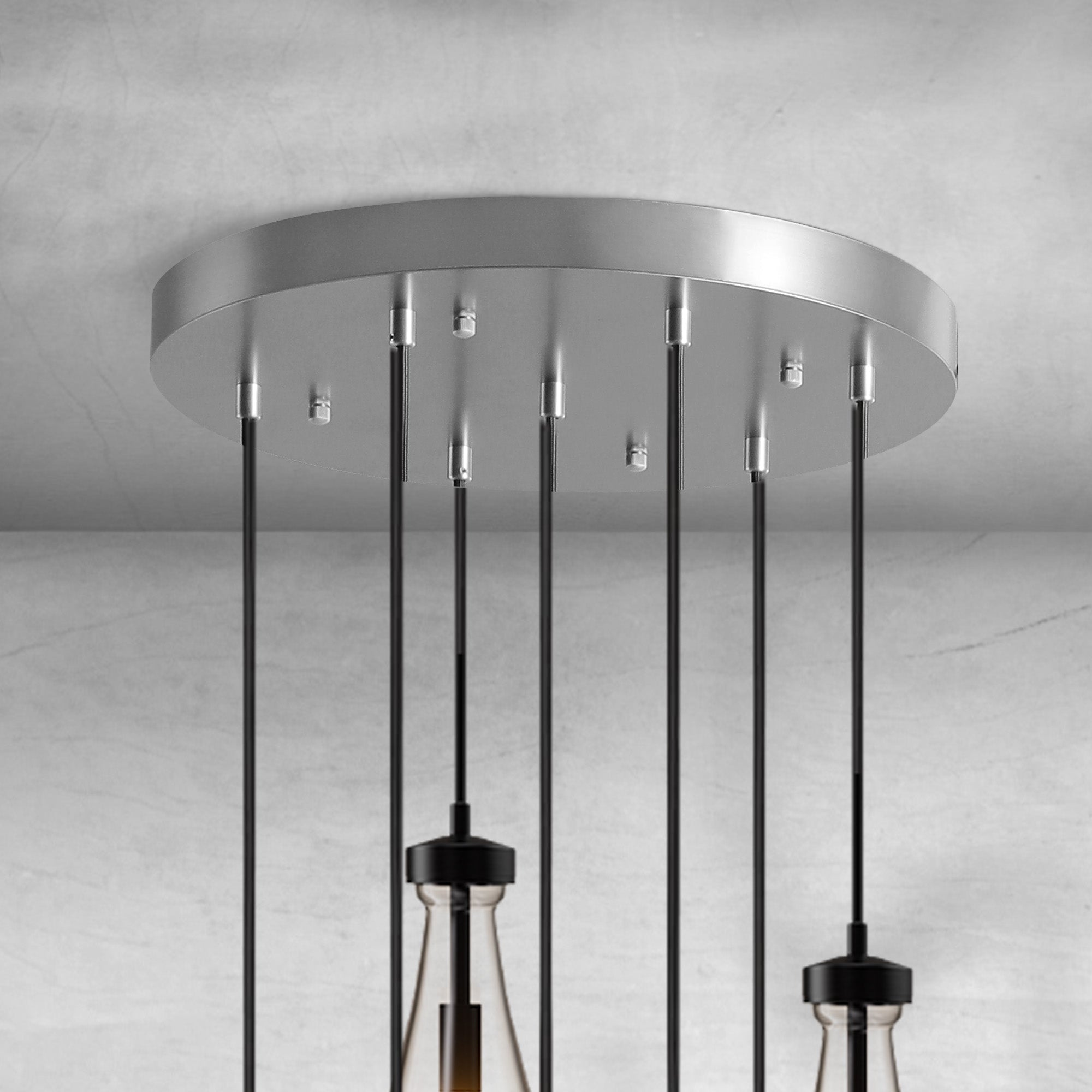 Modern Raindrop Pendant Light - Nickel7 LightBlushlighting