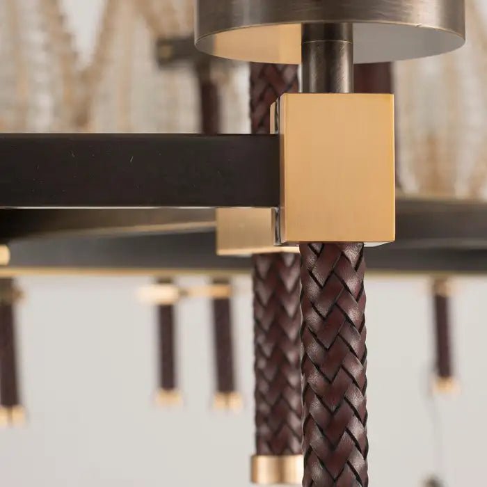 Modern Rectangular Crystal Shade Chandelier for Dining Room - L63"*W27.56"*H31.5"(L160cm*W70cm*H80cm)Blushlighting