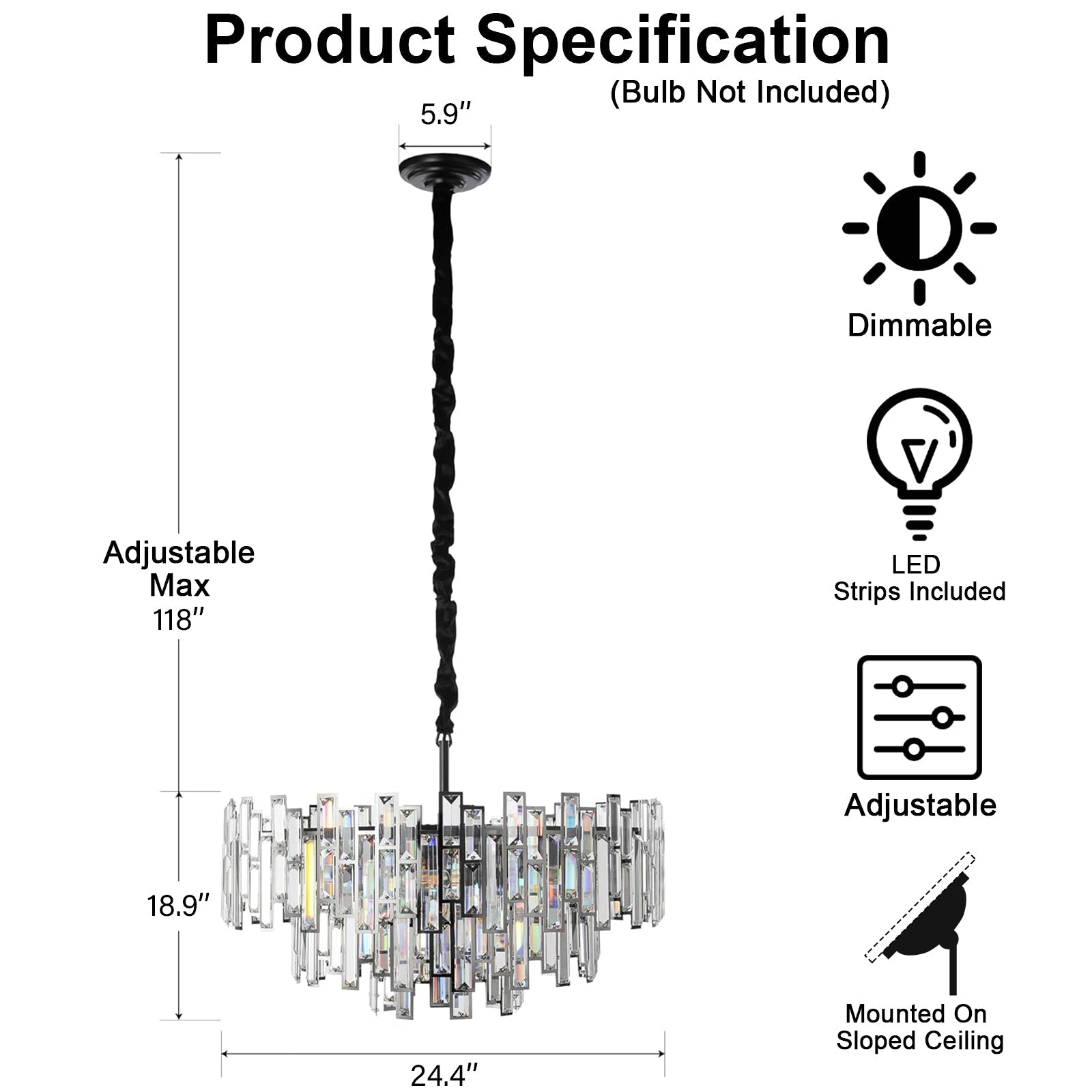 Modern Round K9 Crystal Chandelier - Gold31.5inchBlushlighting