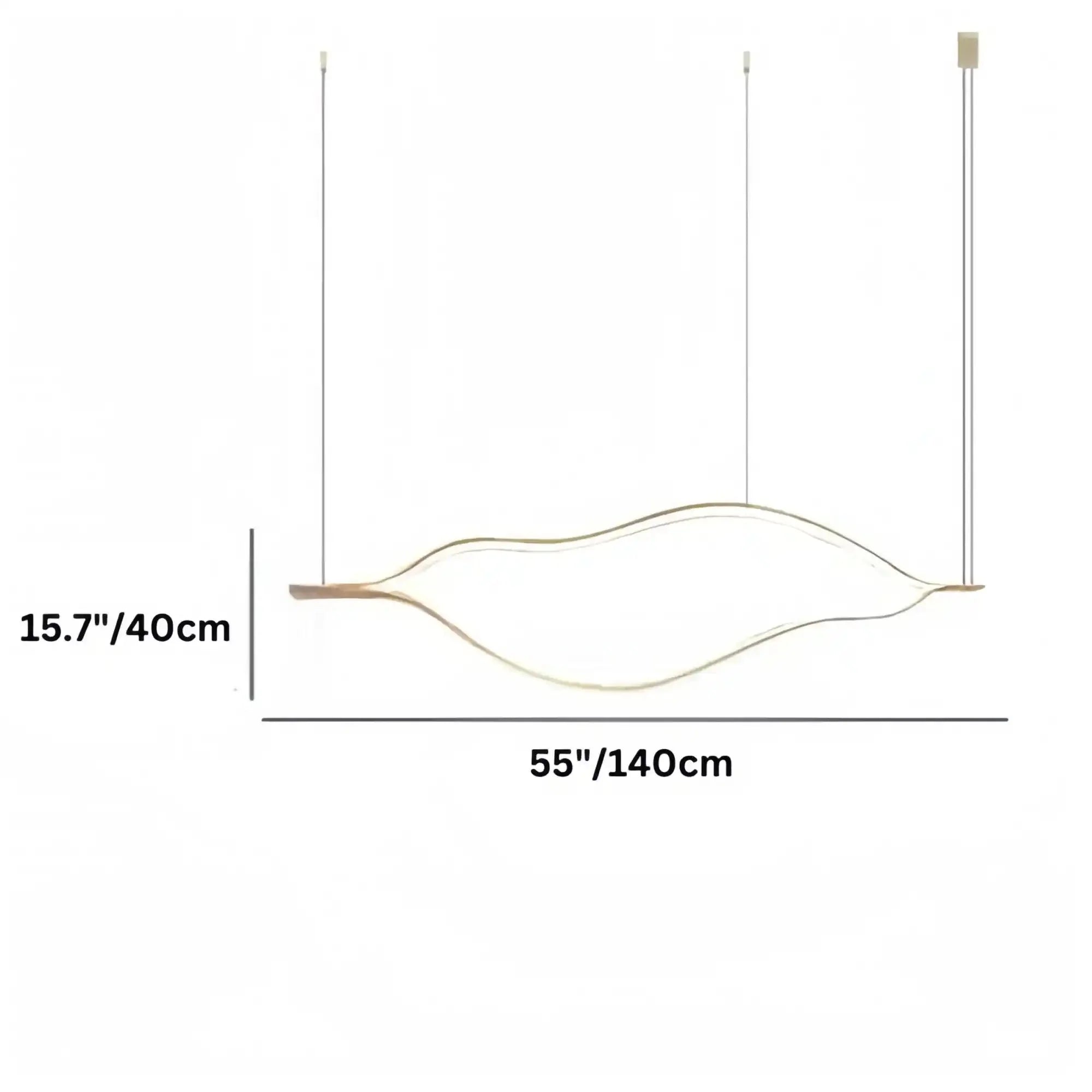 Modern Simple Aluminum Waving Chandelier - Blushlighting