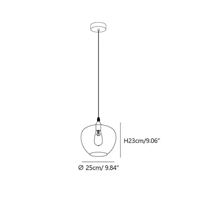 Modern Smoke Gray Glass Lamp Designer Chandelier - Blushlighting