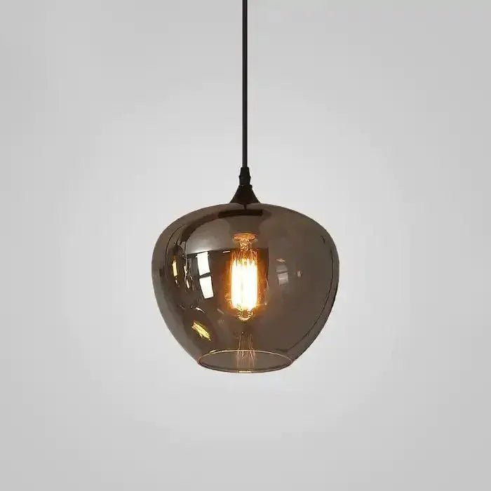 Modern Smoke Gray Glass Lamp Designer Chandelier - L47.2"*W11.8"*H39.4"/ LED*6Rectangular CanopyWarm LightBlushlighting