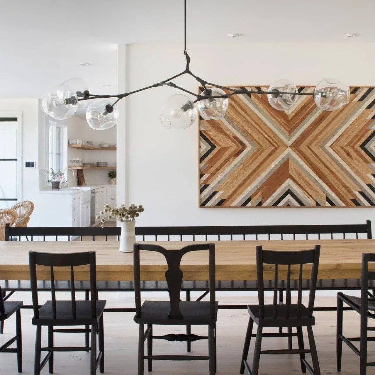 Modern Sputnik Smoky Gray/Amber Glass Branch Chandelier for Kitchen Island/Dining Room-Chandeliers-Blushlighting