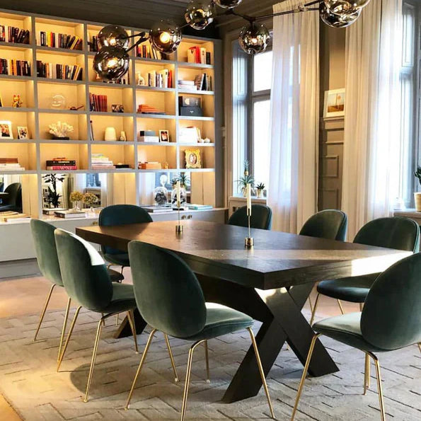 Modern Sputnik Smoky Gray/Amber Glass Branch Chandelier for Kitchen Island/Dining Room-Chandeliers-Blushlighting