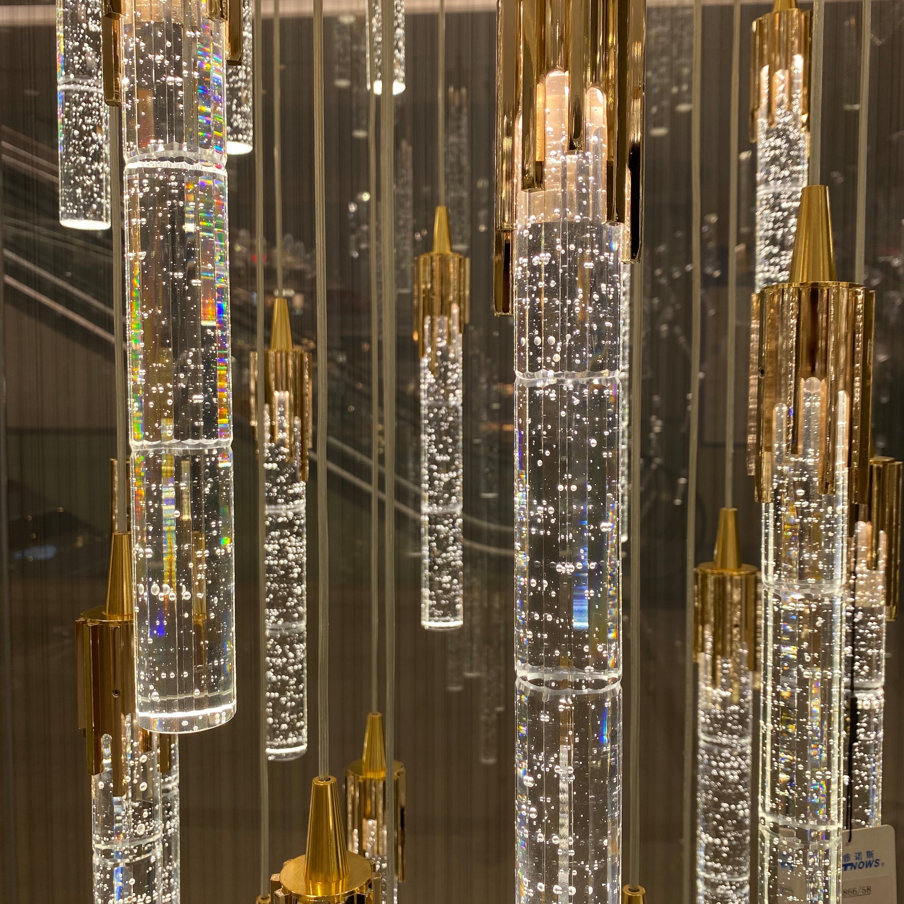 Modern Stair Light Foyer Staircase Hall Ceiling Lamps Spiral Stair Chandelier Crystal Droplight Luxury Hall Decoration Lights-Chandeliers-Blushlighting-Blushlighting