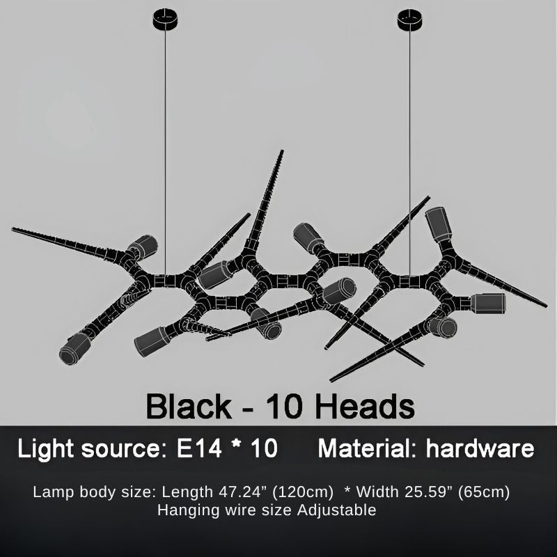 Modern Trendy Dining Room Lighting - 177” (L450cm)Warm light 3000KBlushlighting