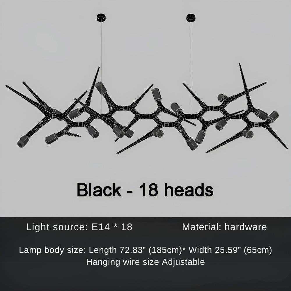 Modern Trendy Dining Room Lighting - 177” (L450cm)Warm light 3000KBlushlighting