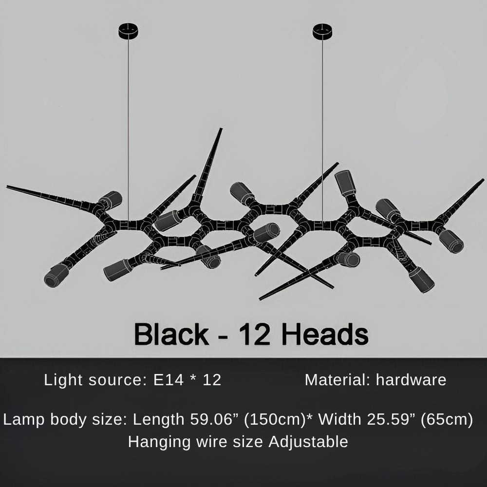 Modern Trendy Dining Room Lighting - 177” (L450cm)Warm light 3000KBlushlighting