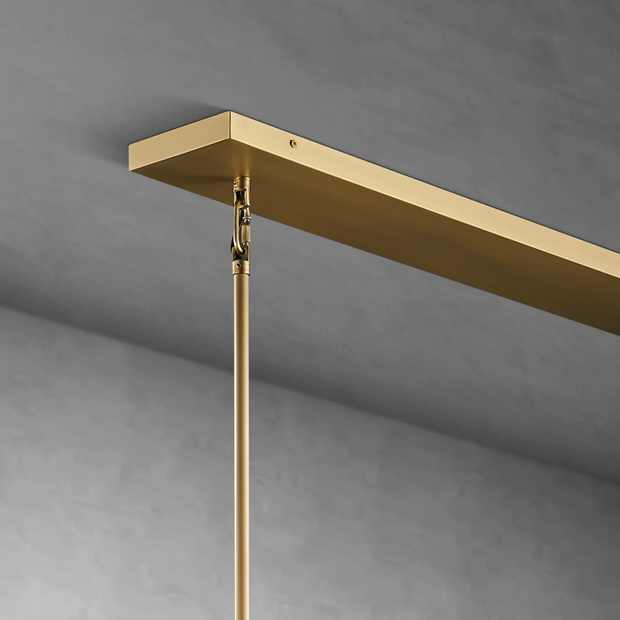 Modern Tulip Linear Chandelier for Dining Room and Bedroom - Brass10 HeadBlushlighting