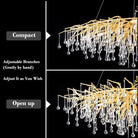 Doris Rain Branch Chandelier 23.5"D Gold-Chandelier-Blushlighting