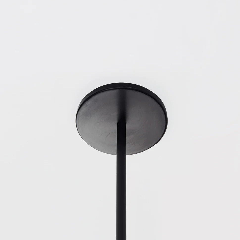 Modo Chandelier 37" - 3 Sided, 10 Globes - BlackSmokeBlushlighting