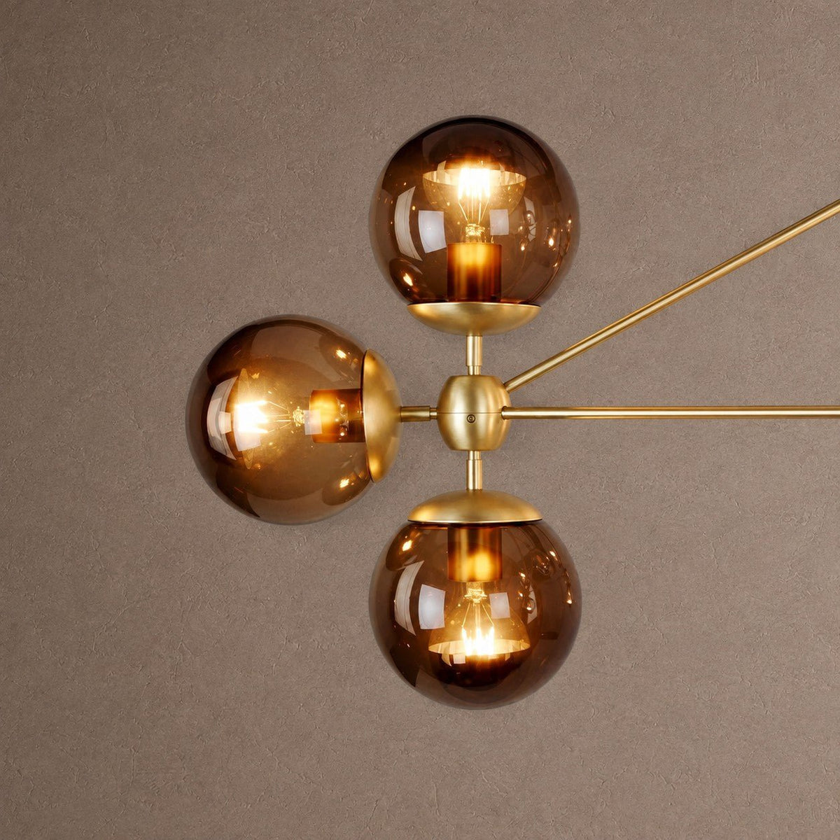Modo Globe Chandelier - BlackCreamBlushlighting