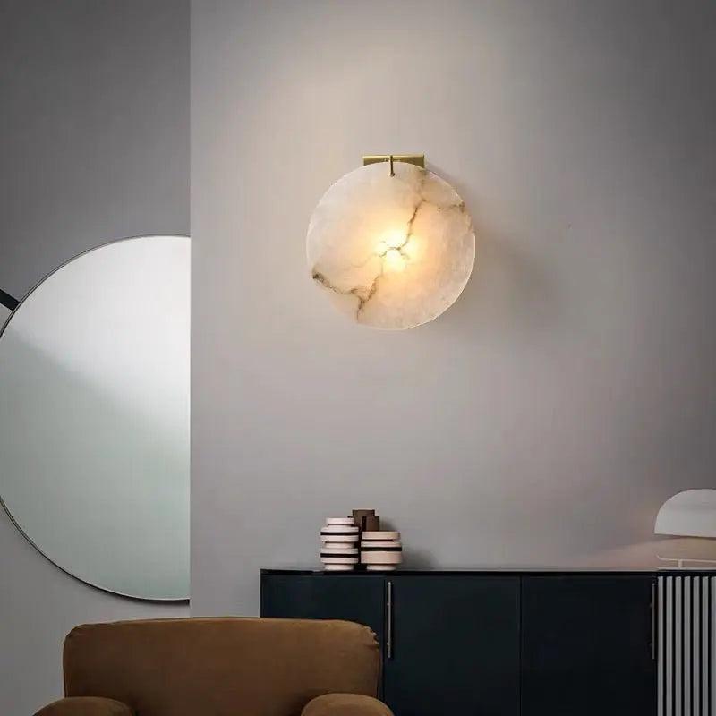 Moonshade Marble Wall Lamp - D 7.8‘’Blushlighting