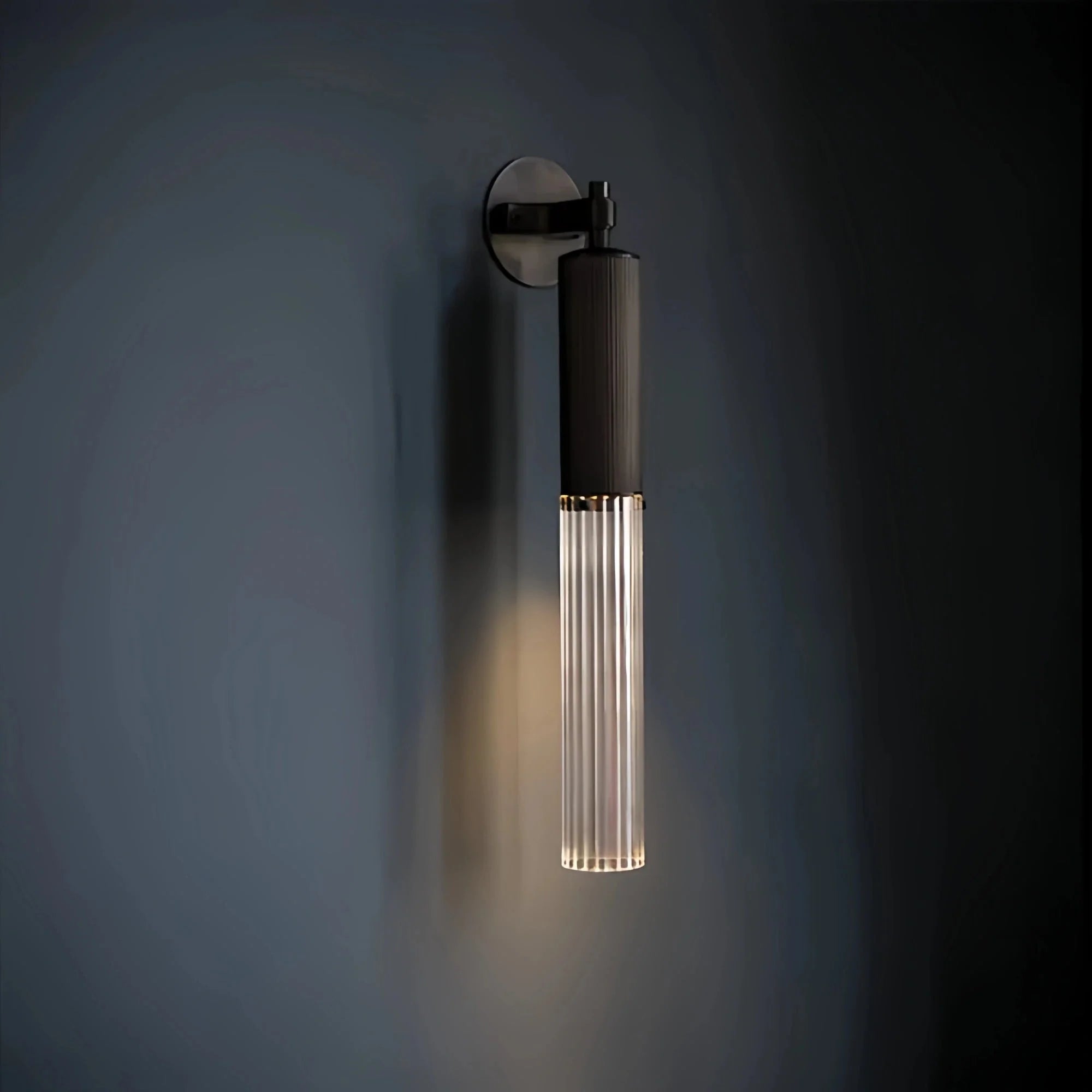 Morder Flume Wall Sconce - Satin NickelReededBlushlighting