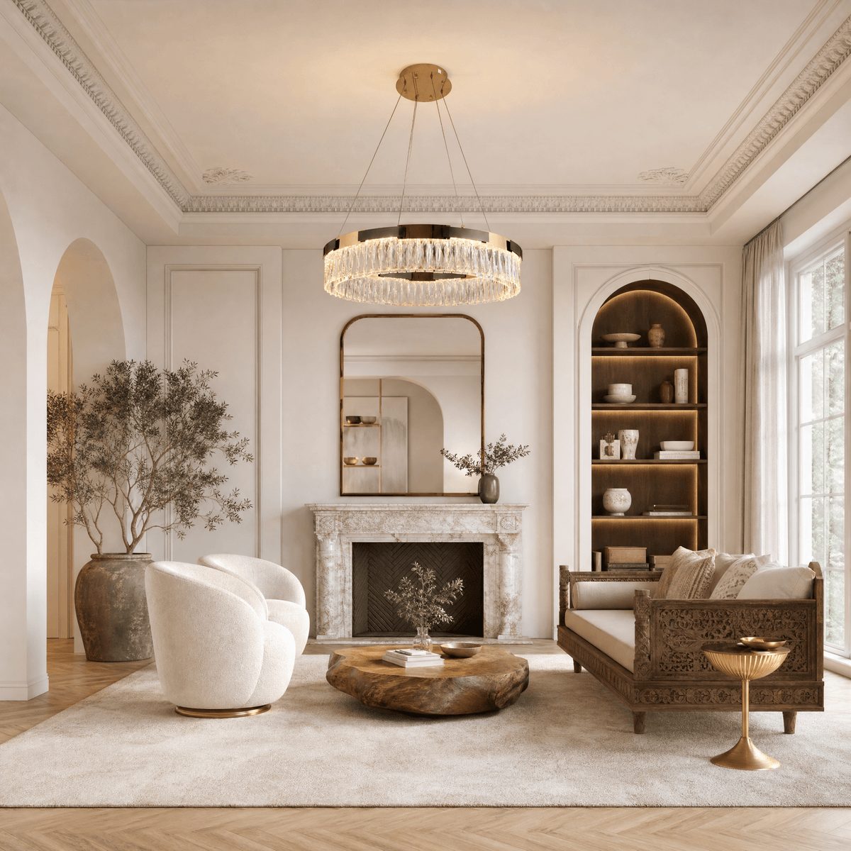Mughetto Crystal Chandelier - Blushlighting