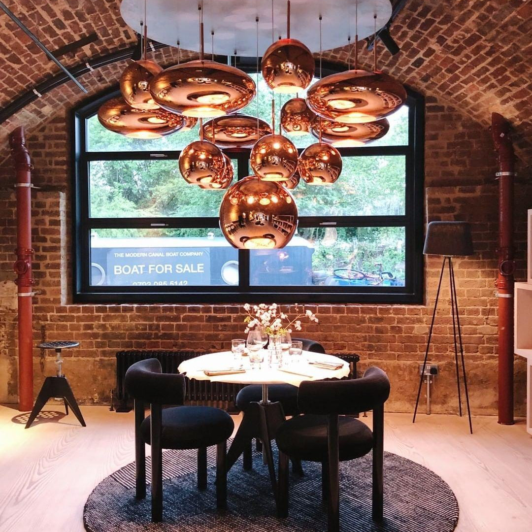 Multi Lava Round Chandelier - 2 Lights ∅ 11.8″ (∅ 11″*1 + ∅ 15.1″*1)RedBlushlighting