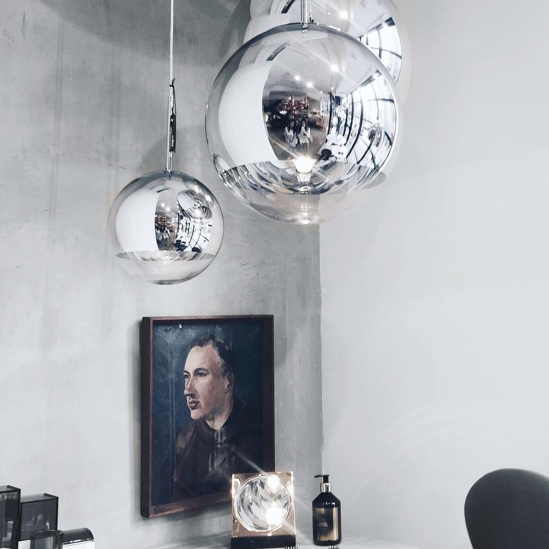 Multi Lava Round Chandelier - 2 Lights ∅ 11.8″ (∅ 11″*1 + ∅ 15.1″*1)RedBlushlighting