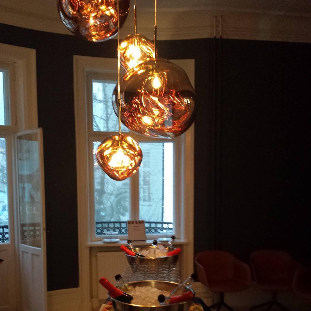Multi Lava Round Chandelier - 2 Lights ∅ 11.8″ (∅ 11″*1 + ∅ 15.1″*1)RedBlushlighting