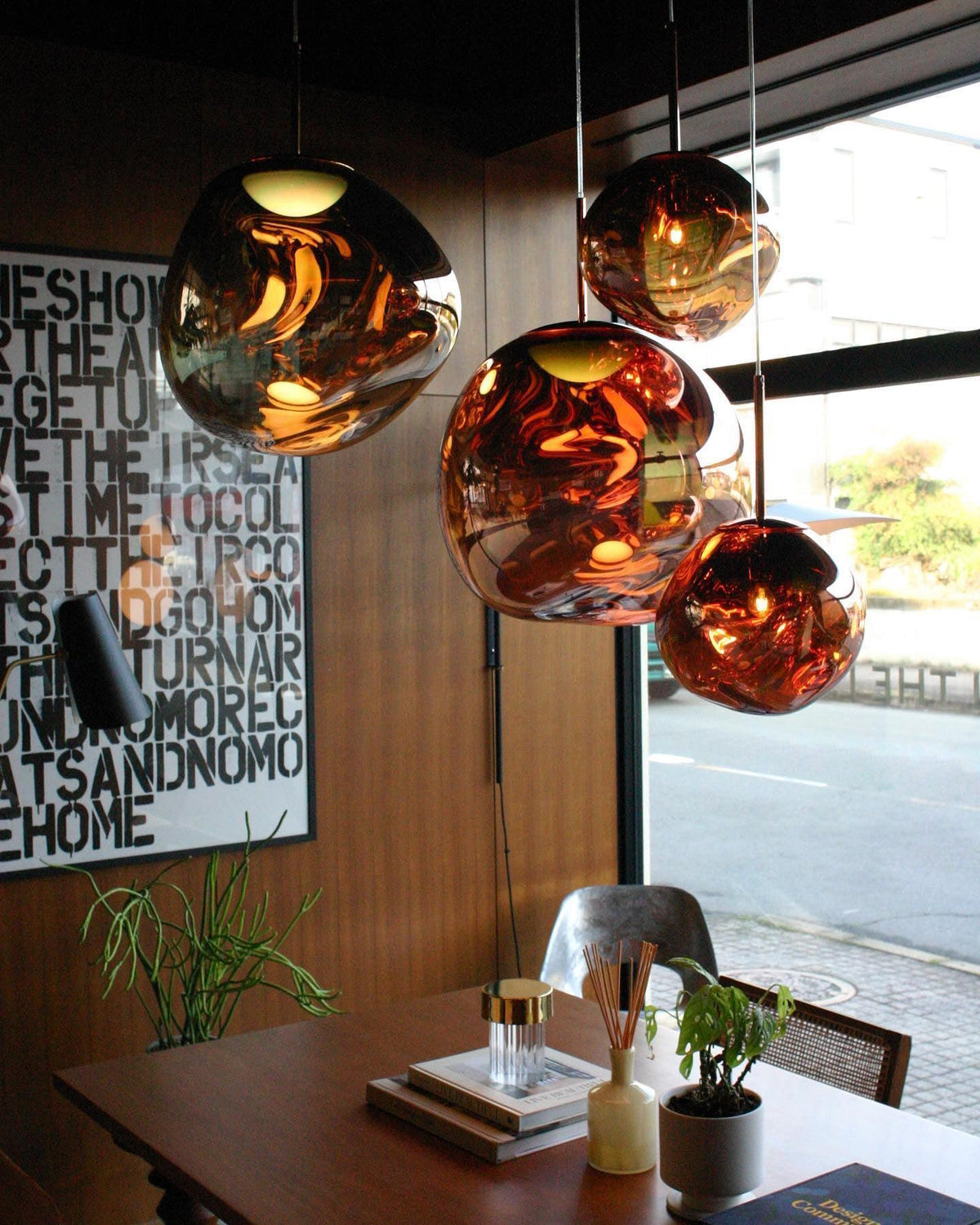 Multi Lava Round Chandelier - 2 Lights ∅ 11.8″ (∅ 11″*1 + ∅ 15.1″*1)RedBlushlighting