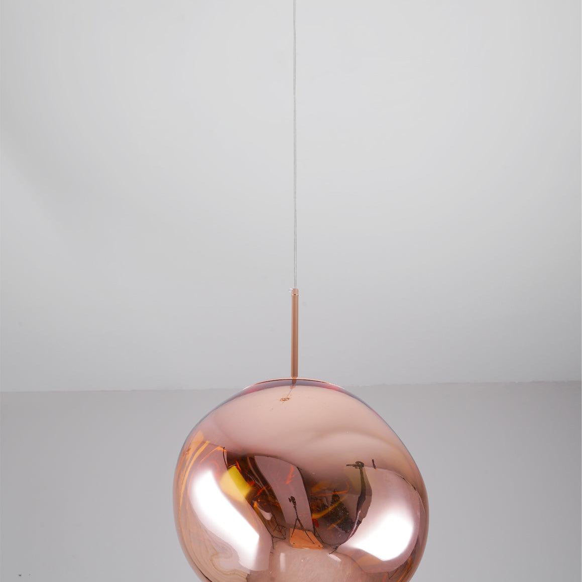 Multi Lava Round Chandelier - 2 Lights ∅ 11.8″ (∅ 11″*1 + ∅ 15.1″*1)RedBlushlighting