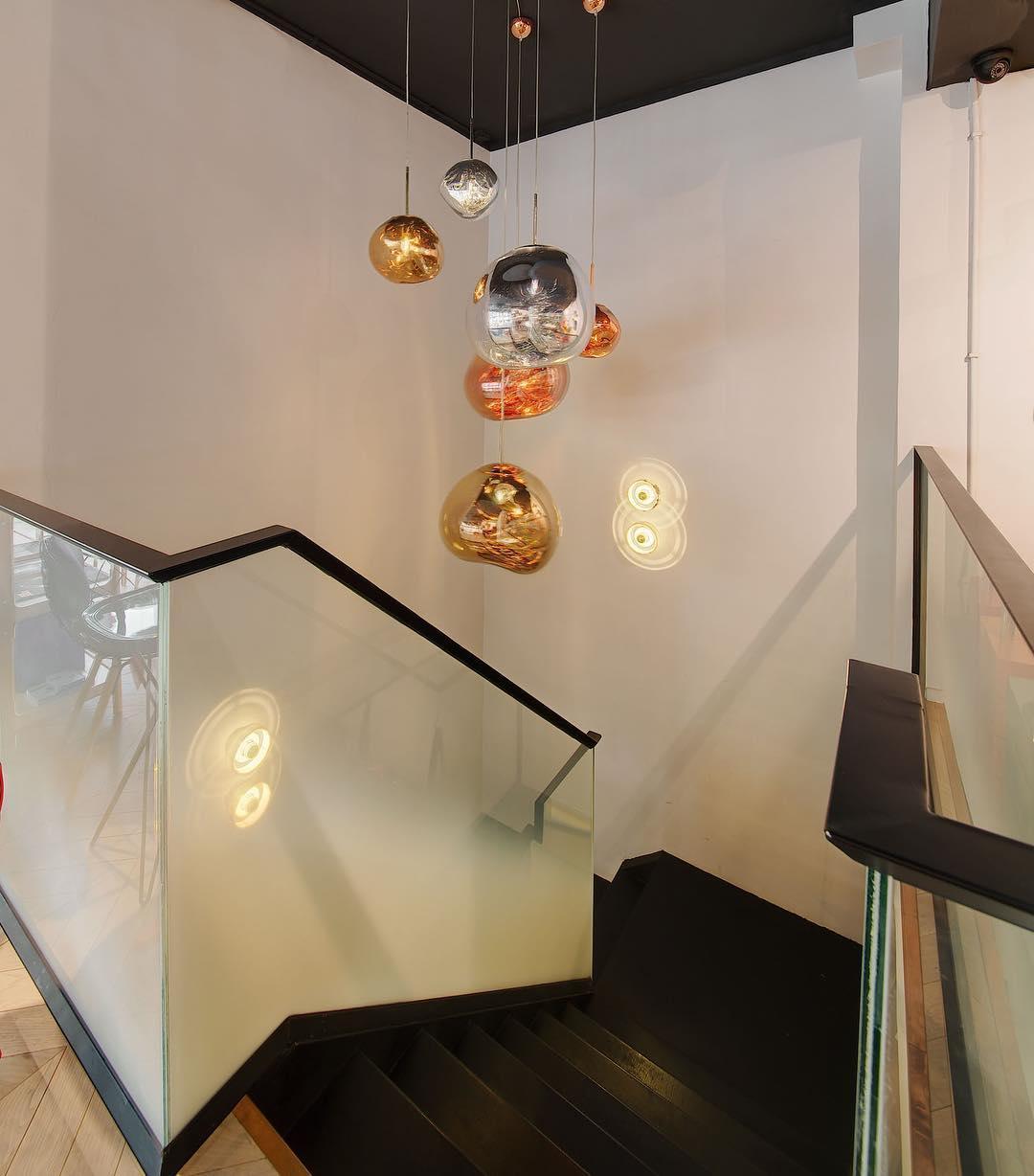 Multi Lava Round Chandelier - 2 Lights ∅ 11.8″ (∅ 11″*1 + ∅ 15.1″*1)RedBlushlighting