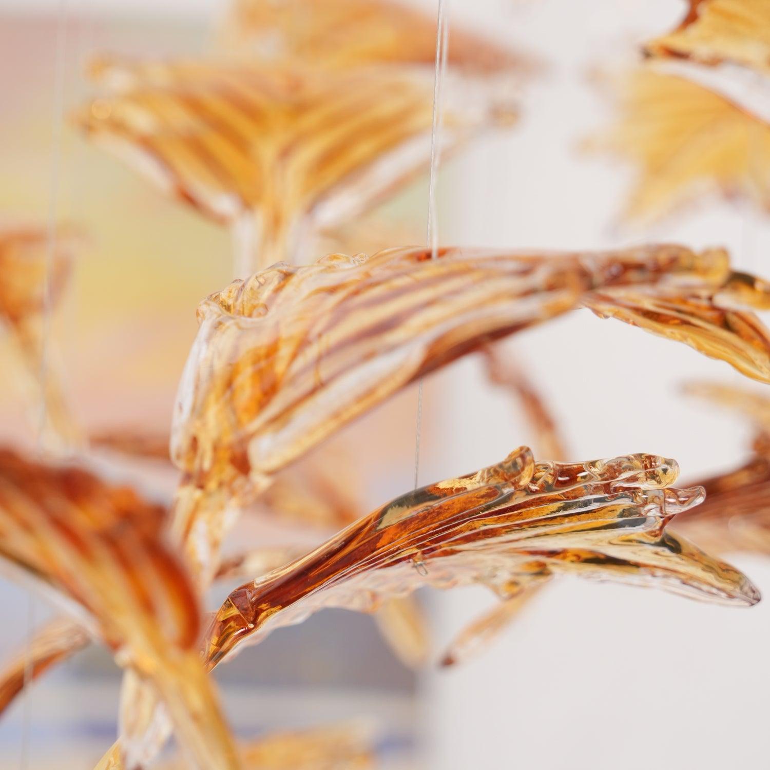 Multicolor Crystal Spiral Maple Leaf Chandelier - ∅ 31.5″ x H 59.1″ / Dia 80cm x H 150cmBlushlighting