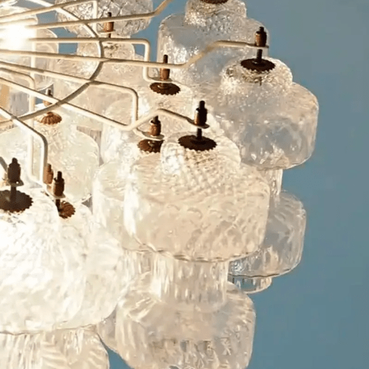 Murano Chandelier – 37 glasses- Transparent - Blushlighting