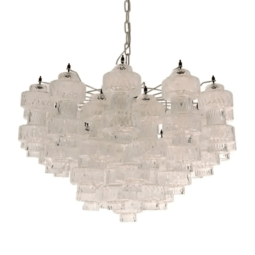 Murano Chandelier – 37 glasses- Transparent - Blushlighting