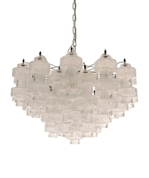 Murano Chandelier – 37 glasses- Transparent - Blushlighting