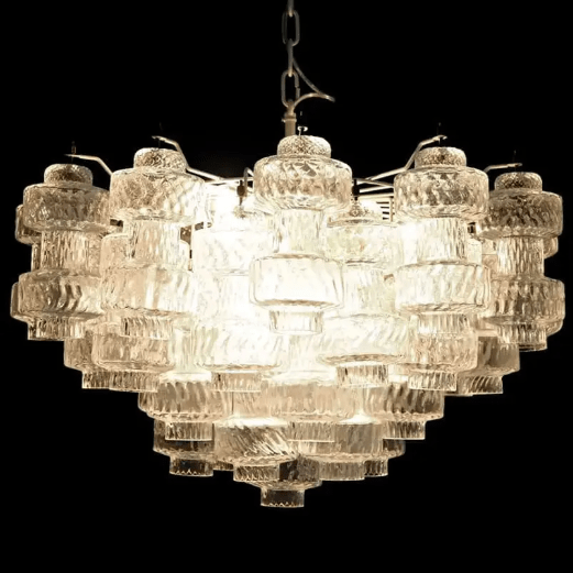 Murano Chandelier – 37 glasses- Transparent - Blushlighting