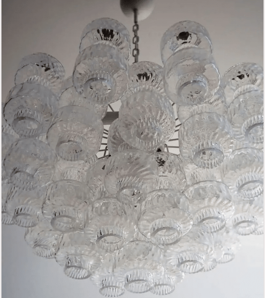 Murano Chandelier – 37 glasses- Transparent - Blushlighting