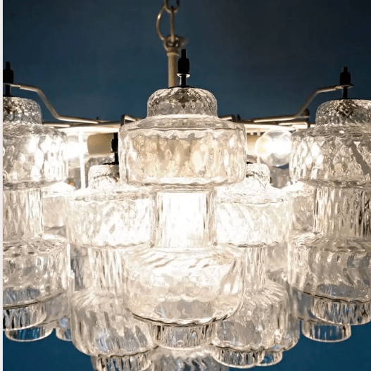 Murano Chandelier – 37 glasses- Transparent - Blushlighting