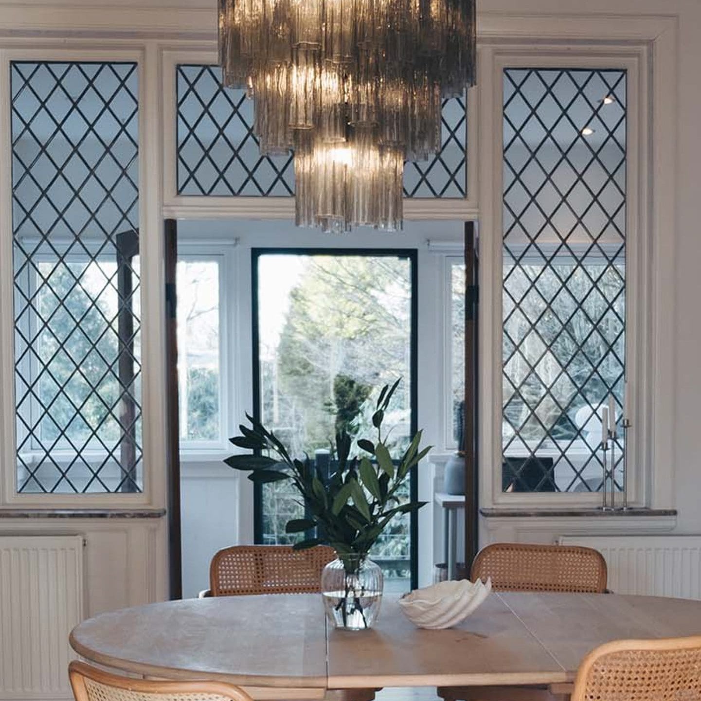Murano Chandelier – 48 tubes – Smoked - Blushlighting
