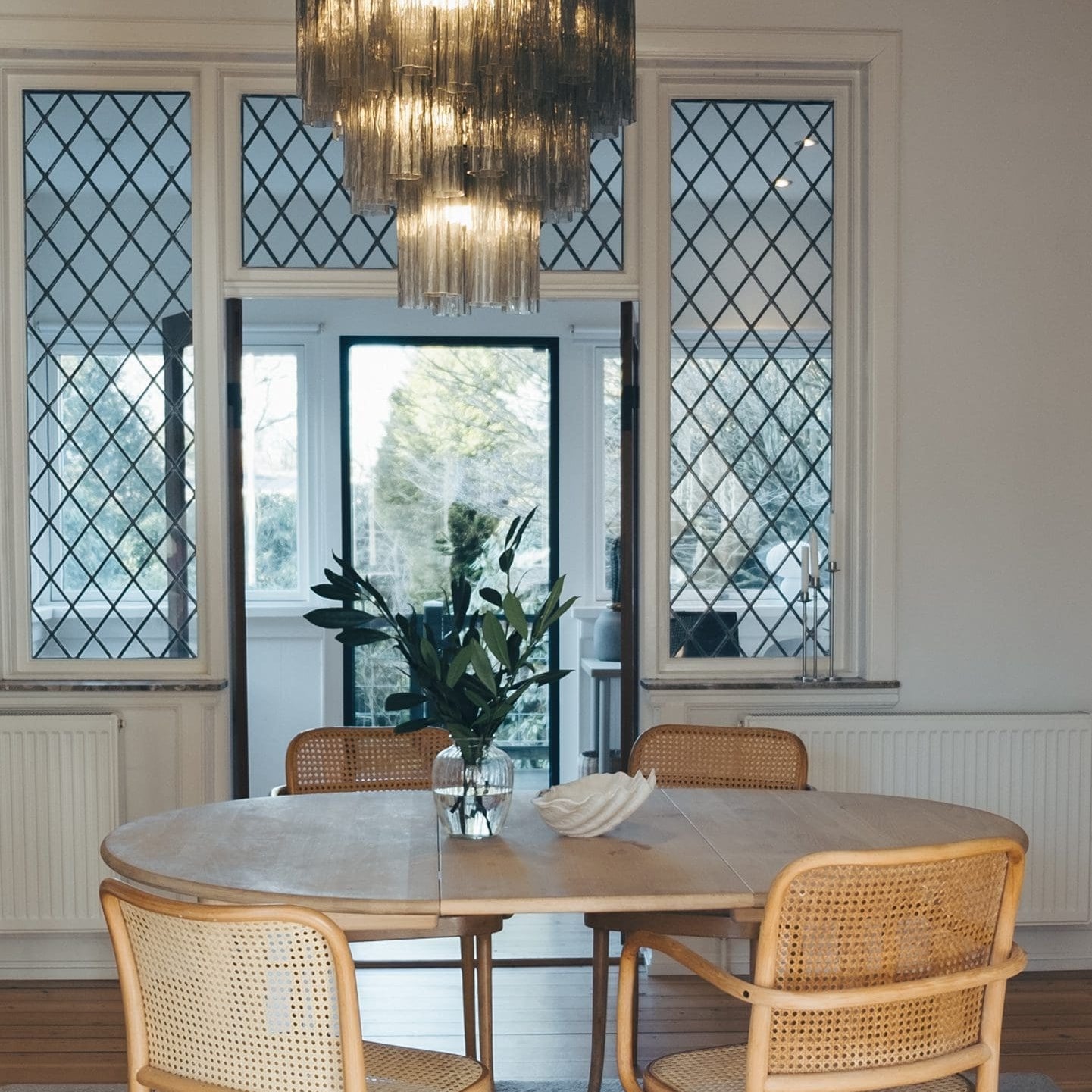 Murano Chandelier – 48 tubes – Smoked - Blushlighting