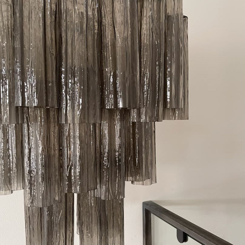 Murano Chandelier – 48 tubes – Smoked - Blushlighting