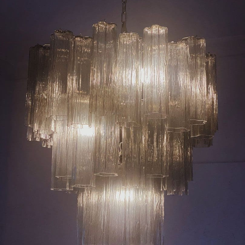 Murano Chandelier – 48 tubes – Smoked - Blushlighting