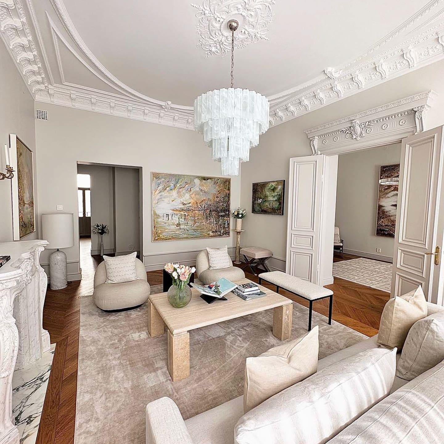 Murano Chandelier – 78 tubes – Alabaster white-Blushlighting