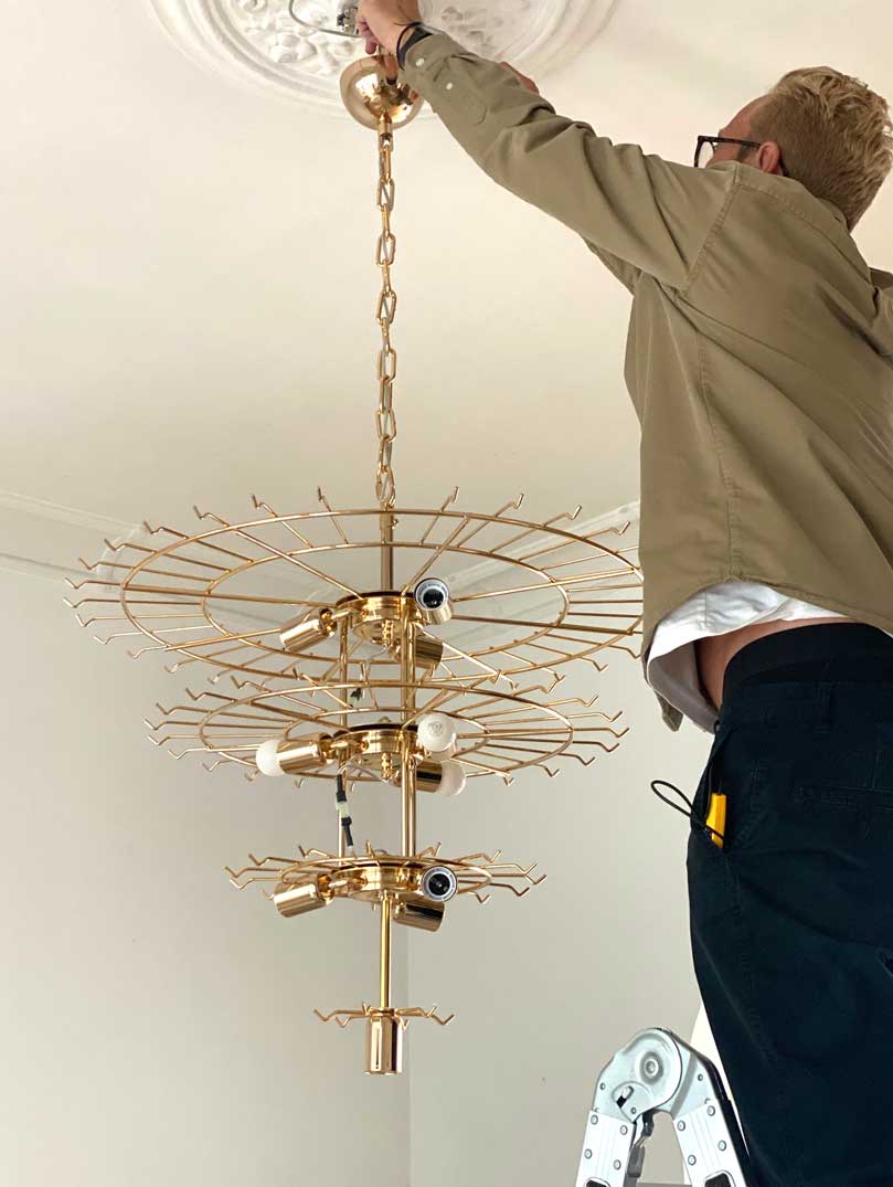 Murano Chandelier – 78 tubes – Opal - Blushlighting