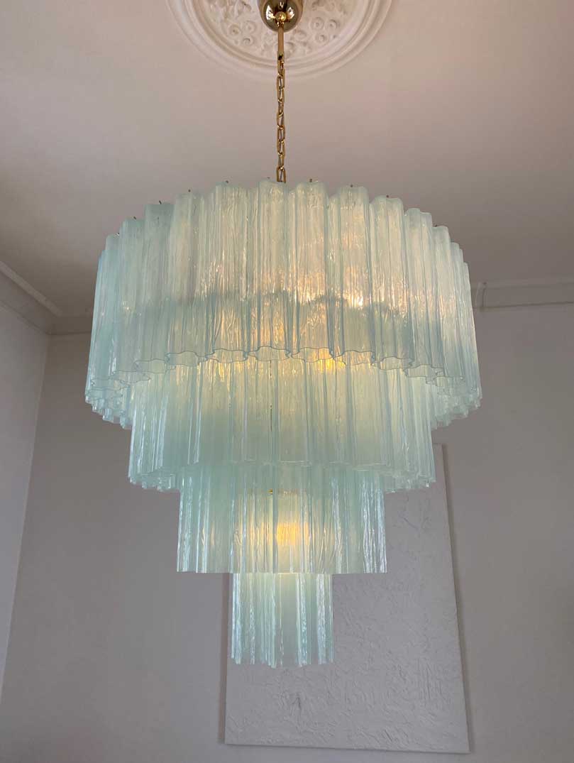Murano Chandelier – 78 tubes – Opal - Blushlighting
