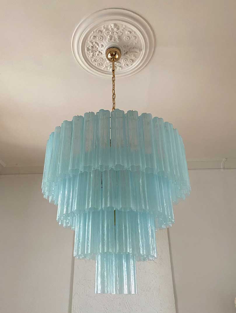 Murano Chandelier – 78 tubes – Opal - Blushlighting