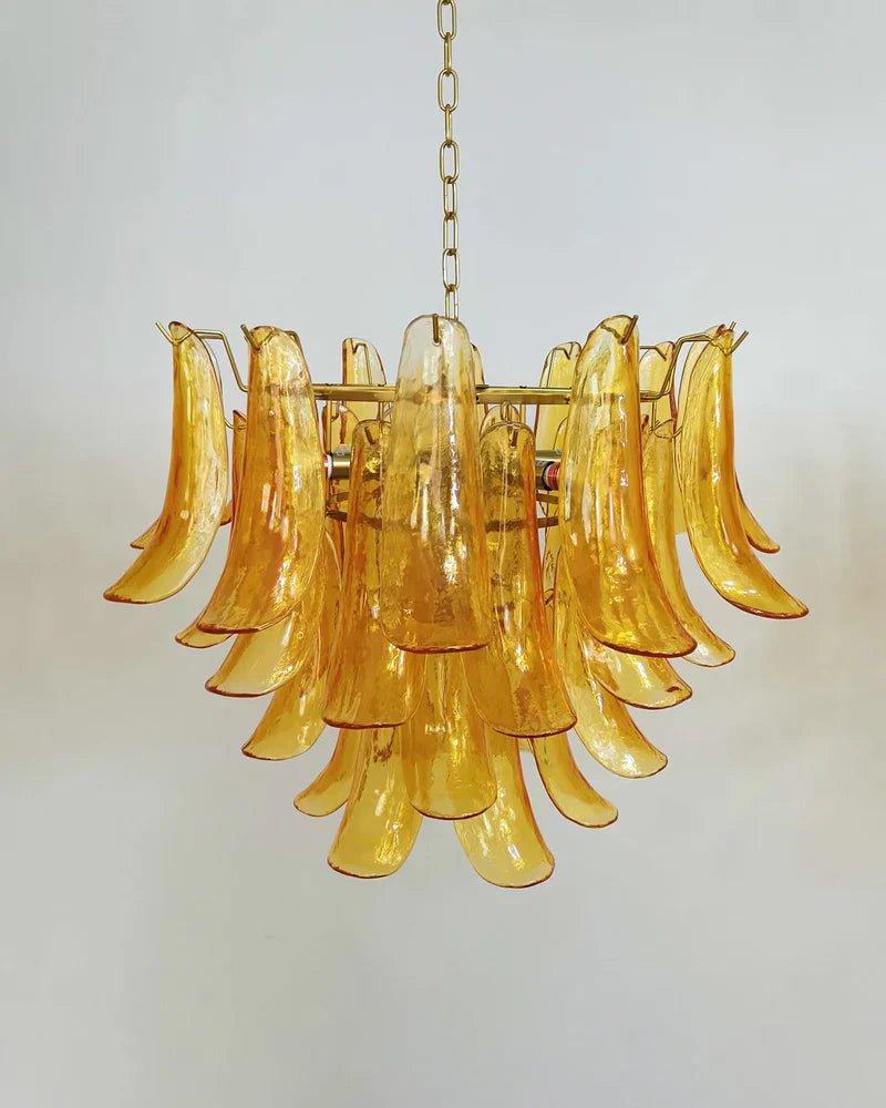 Murano Chandelier - 4 Layer ∅ 23.6″ x H 19.6″ / Dia 60cm x H 50cmWhitePolished NickelBlushlighting
