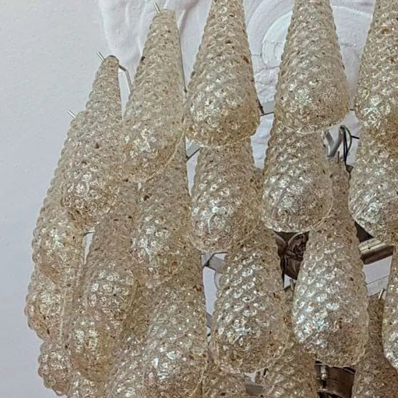 Murano Chandelier – Drop - Amber - Blushlighting