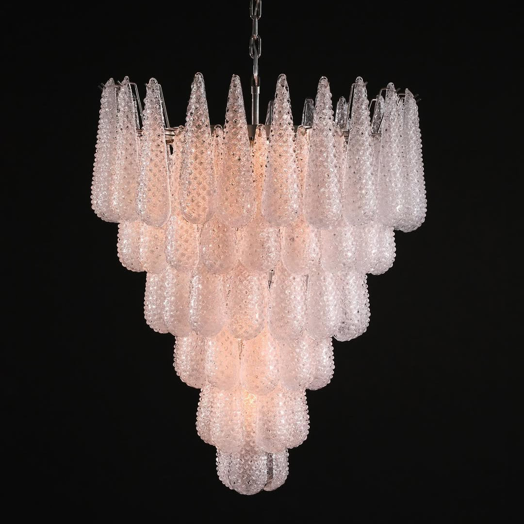 Murano Chandelier – Drop – Transparent - Blushlighting