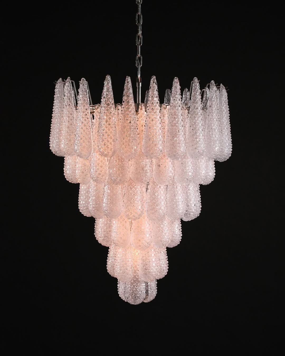 Murano Chandelier – Drop – Transparent - Blushlighting