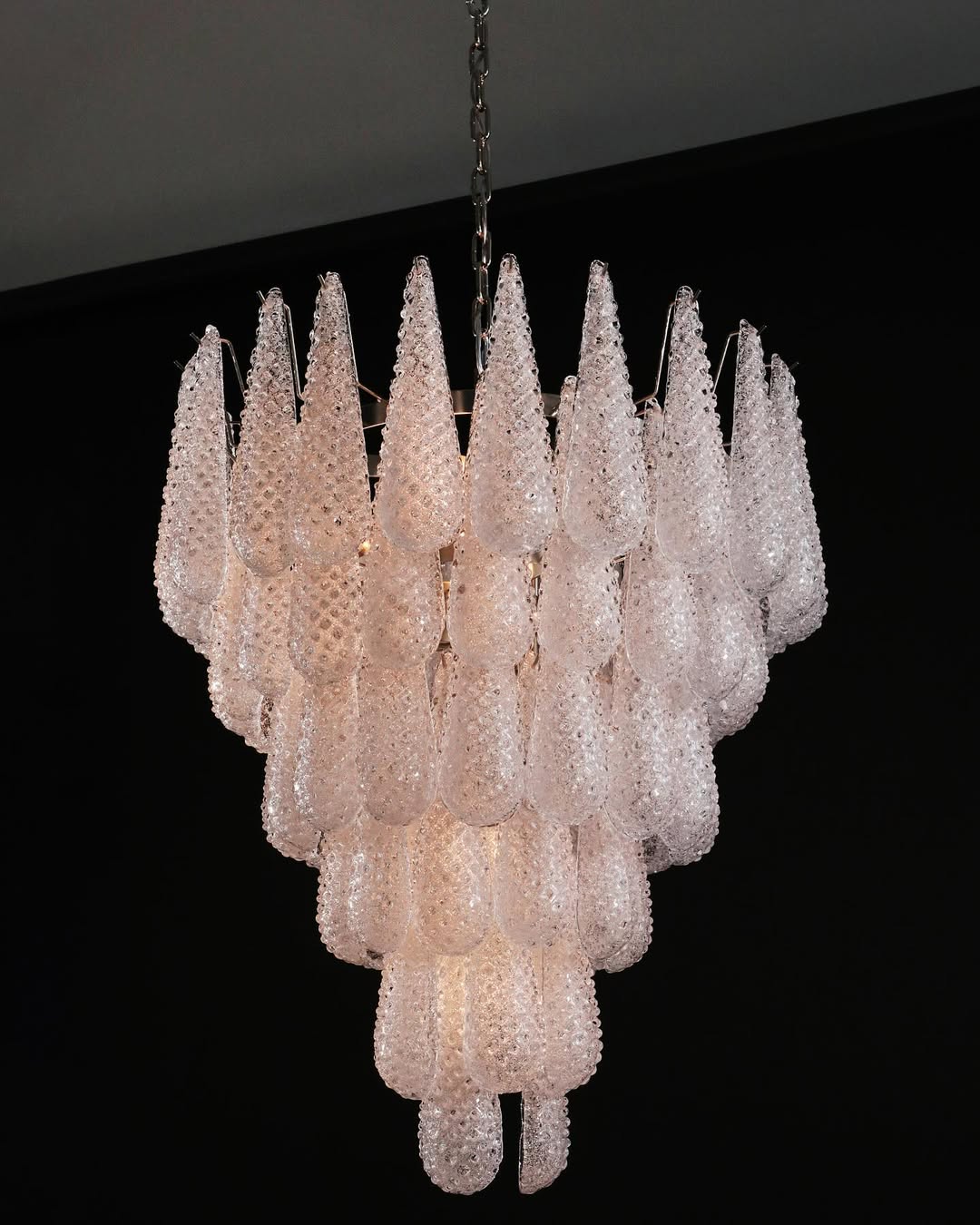 Murano Chandelier – Drop – Transparent - Blushlighting
