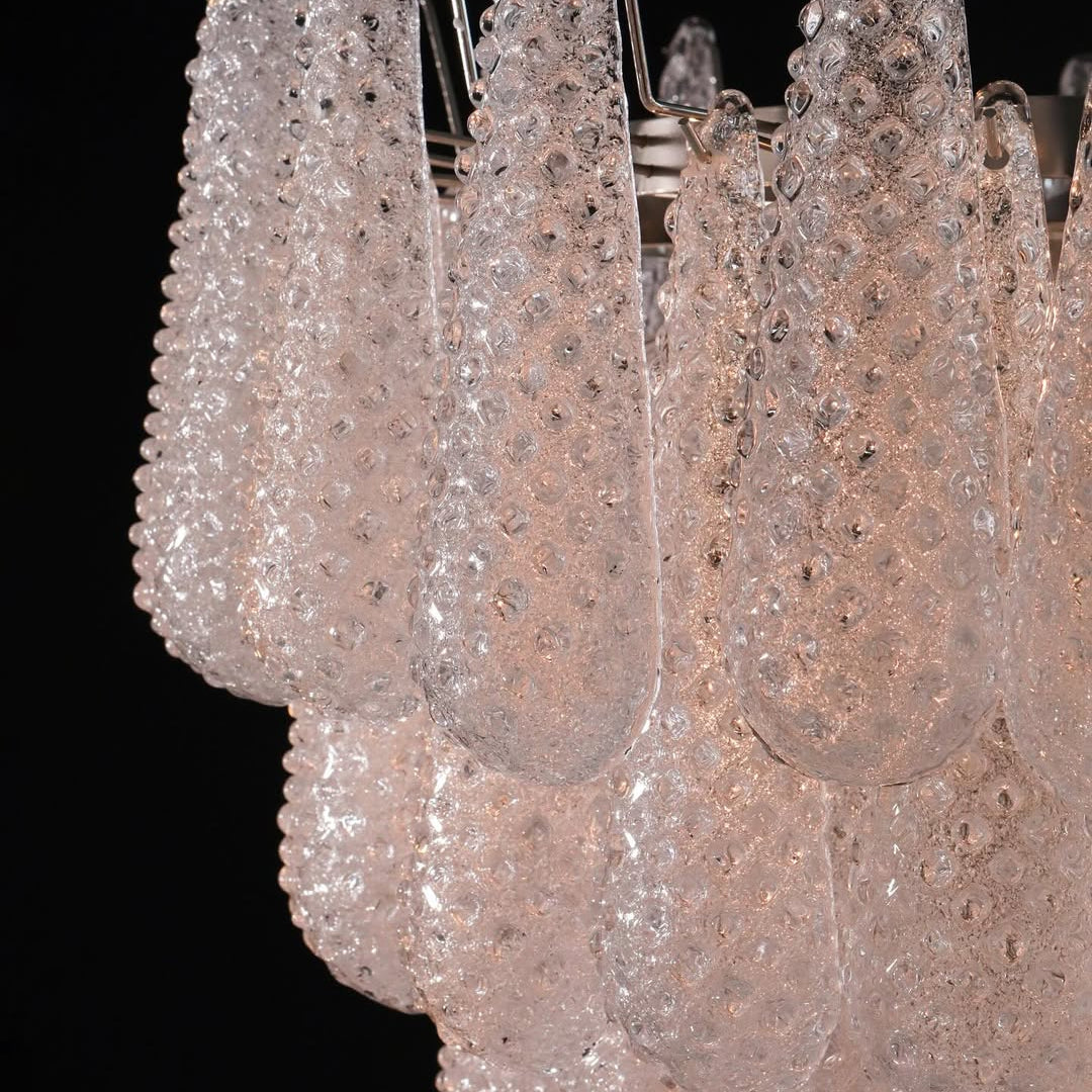 Murano Chandelier – Drop – Transparent - Blushlighting